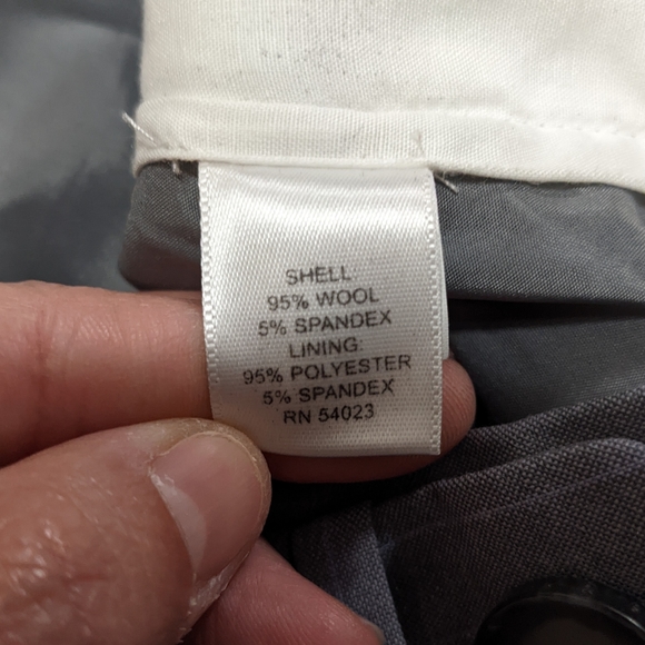 Banana Republic Jackson fit Gray Wool Blend Trouser Pants - Picture 10 of 11